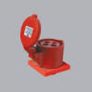 Ổ cắm cố định bắt trên bảng điện màu đỏ, 32A-380V-415V 3P+E-IP44 MPN-324