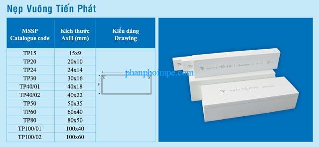 Nep vuong Tien Phat co nhieu kich thuoc cho ban lua chon