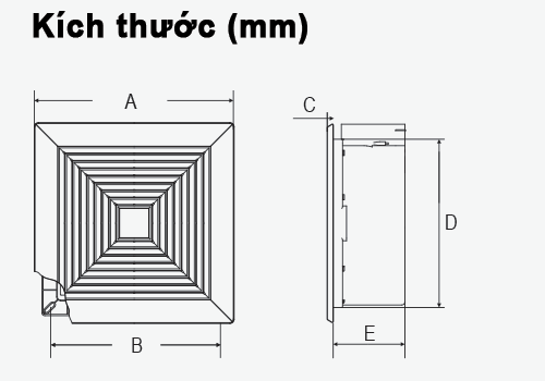 QUẠT HÚT ỐP TƯỜNG AF2-200 4