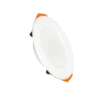 Đèn LED Downlight 3 màu 9W Ø118 MPE DLT2 viền Trắng