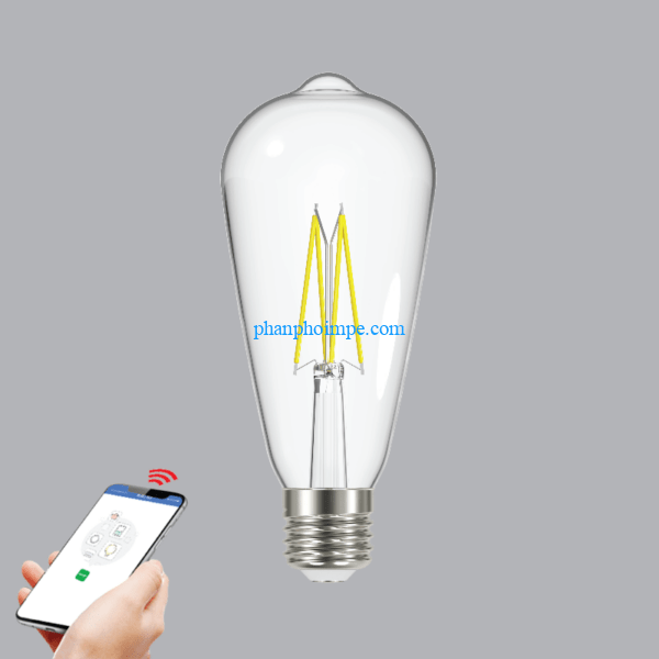Đèn Led Filament Smart-Wifi MPE 6W ST64SC 3