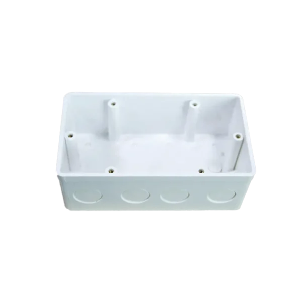 Hộp đế âm nhựa vuông kiểu Anh MPE A157V2 3