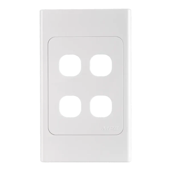 Mặt công tắc 4 lỗ MPE A204N 3