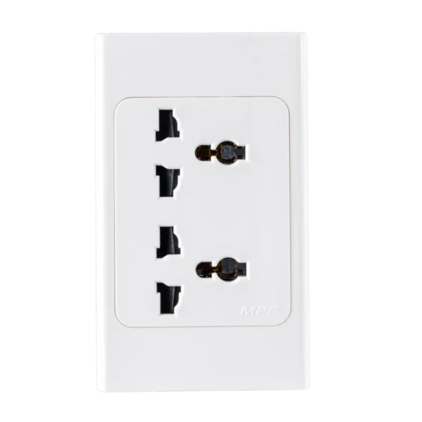 Ổ cắm đôi đa năng đế liền 16A MPE A20UESM2N 3