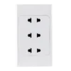 Ổ cắm 3-2 chấu đế liền 16A MPE A20US3N 2