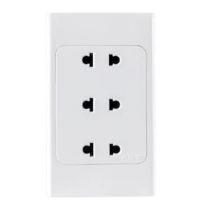 Ổ cắm 3-2 chấu đế liền 16A MPE A20US3N