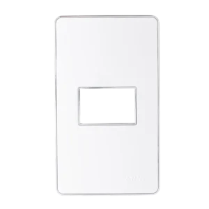 Mặt công tắc A60 cho 1 thiết bị MPE A601S – Viền bạc