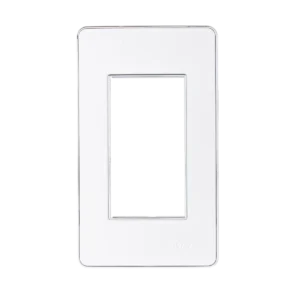 Mặt công tắc A60 cho 3 thiết bị MPE A603S – Viền bạc