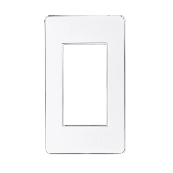 Mặt công tắc A60 cho 3 thiết bị MPE A603S – Viền bạc 3