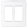 Mặt công tắc A60 cho 4-5-6 thiết bị MPE A60456S – Viền bạc 2