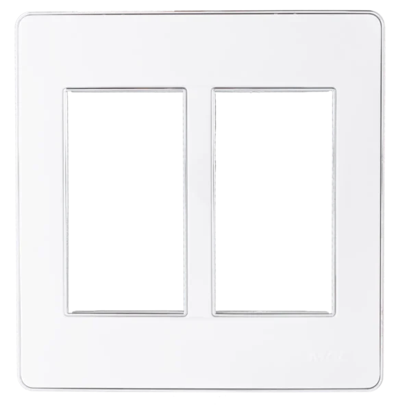Mặt công tắc A60 cho 4-5-6 thiết bị MPE A60456S – Viền bạc 3
