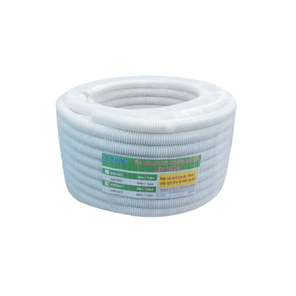 Ống luồn đàn hồi Ø25 MPE A9025 CT – Màu trắng 3