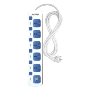 Ổ cắm di động MPE AM5S-2USB – Tích hợp 2 cổng sạc USB