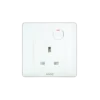 Mặt ổ cắm 3 chấu vuông + 1 công tắc B215S 2