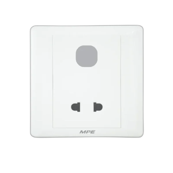 Mặt cắm đơn 2 chấu + 1 lỗ B2USX 3
