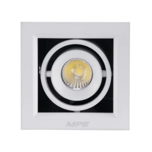 Đèn LED Downlight đơn 7W MPE DLS mặt vuông