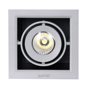 Đèn LED Downlight đơn 12W MPE DLS mặt vuông
