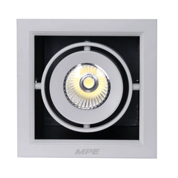 Đèn LED Downlight đơn 12W MPE DLS mặt vuông 3