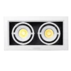 Đèn LED Downlight đôi 7W MPE DLS mặt vuông 2