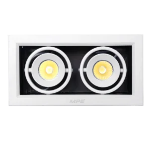 Đèn LED Downlight đôi 7W MPE DLS mặt vuông