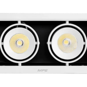Đèn LED Downlight đôi 12W MPE DLS mặt vuông