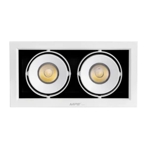 Đèn LED Downlight đôi 20W MPE DLS mặt vuông
