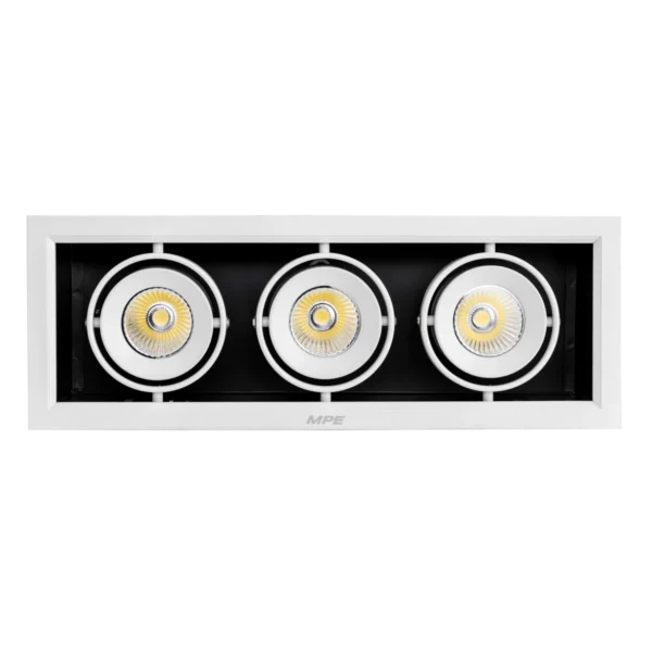 Đèn LED Downlight ba 12W MPE DLS mặt vuông 3