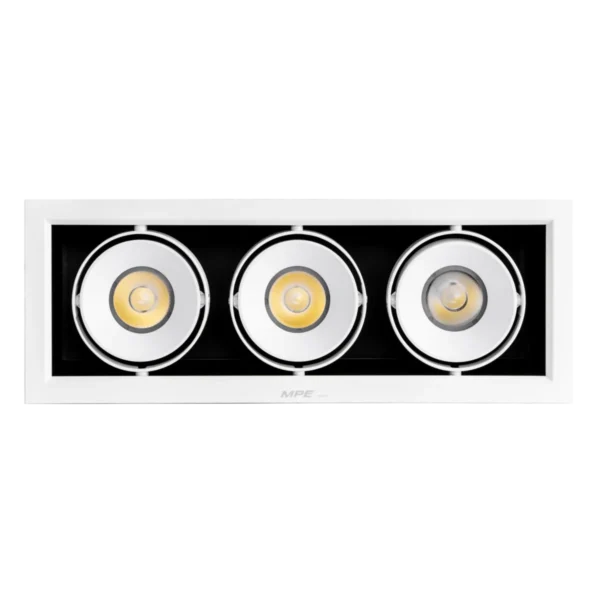 Đèn LED Downlight ba 20W MPE DLS mặt vuông 3