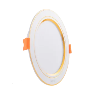 Đèn LED Downlight 12W MPE DLV2 viền Vàng