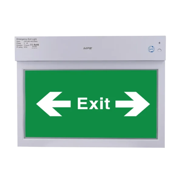Đèn led exit đa năng 3W MPE EX2LR/M 2 mặt trái phải 3