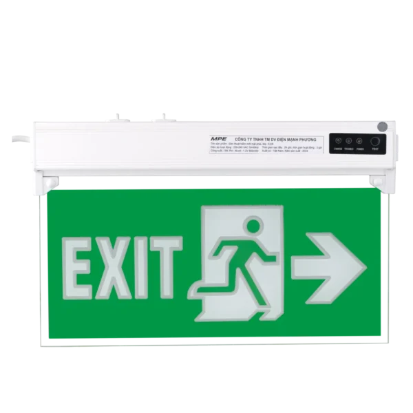 Đèn led exit 3W MPE EXR – 1 mặt phải 3