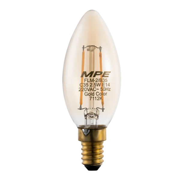 Đèn led filament 2.5W MPE FLM-2/B35 3