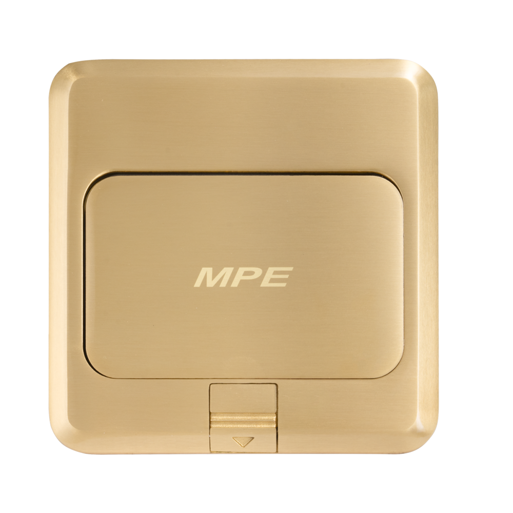 Ổ cắm âm sàn vuông MPE FY-60 – Màu vàng (không bao gồm đế)