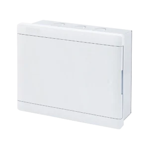 Tủ điện âm tường thanh ray điều chỉnh đa hướng, nắp mở ngang chứa MCB 6-8 cực mã G-8