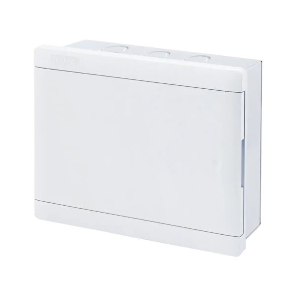 Tủ điện âm tường thanh ray điều chỉnh đa hướng, nắp mở ngang chứa MCB 6-8 cực mã G-8 3