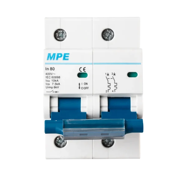 Cầu dao tự động MP10-C280 chứa MCB 2 cực 3