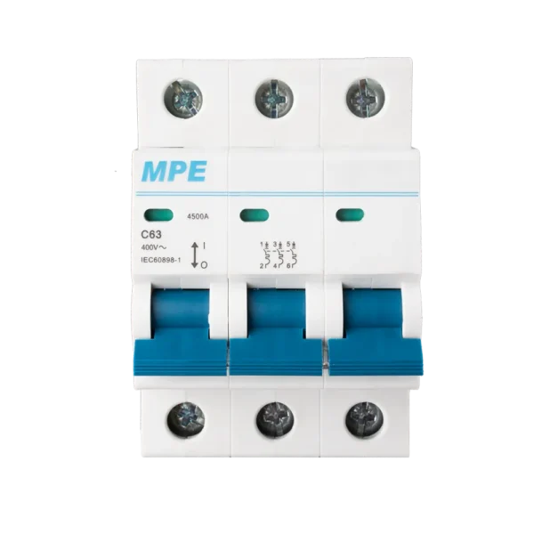 Cầu dao tự động MP4-C363 chứa MCB 3 cực 3