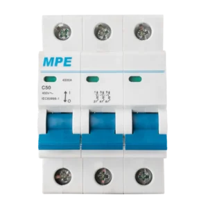 Cầu dao tự động MPE MP6-C350 chứa MCB 3 cực