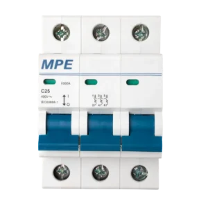 Cầu dao tự động MPE MP6-C325 chứa MCB 3 cực