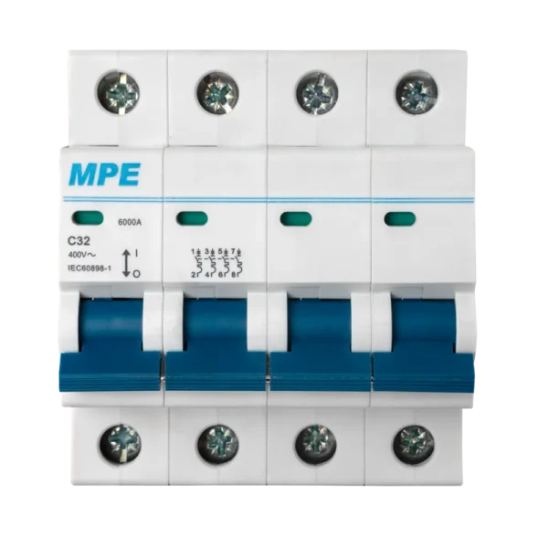 Cầu dao tự động MP6-C432 chứa MCB 4 cực 3