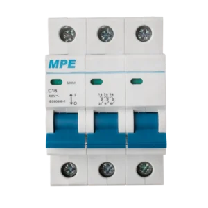 Cầu dao tự động MPE MP6-C316 chứa MCB 3 cực