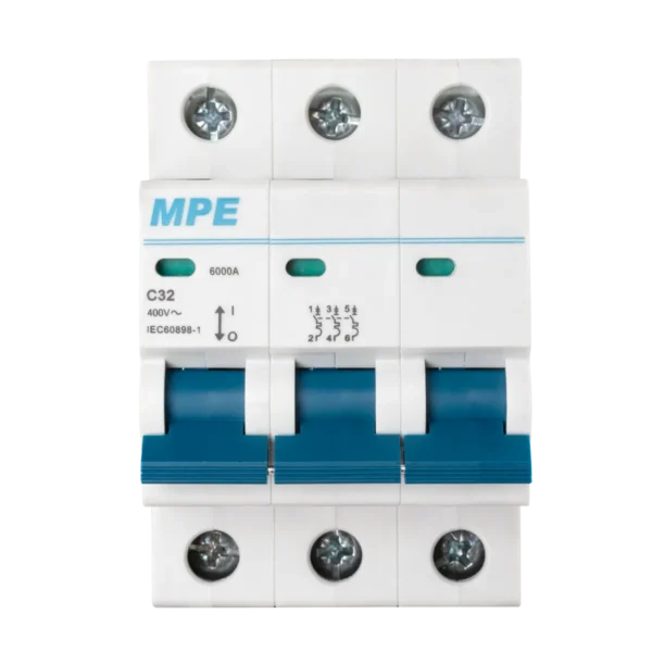 Cầu dao tự động MPE MP6-C332 chứa MCB 3 cực 3