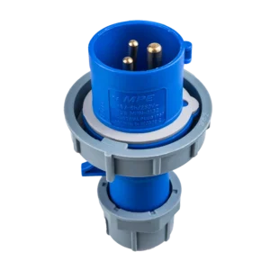 Phích cắm di động 3 cực 16A MPE MPN-0132 – IP67 có kẹp giữ dây