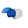 Ổ cắm cố định 3 cực 32A MPE MPN-123 – IP44 Bắt trên tường