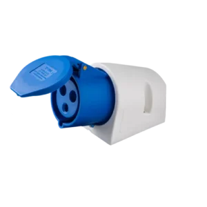 Ổ cắm cố định 3 cực 32A MPE MPN-123 – IP44 Bắt trên tường