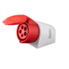 Ổ cắm cố định 5 cực 32A MPE MPN-125 – IP44 Bắt trên tường 1