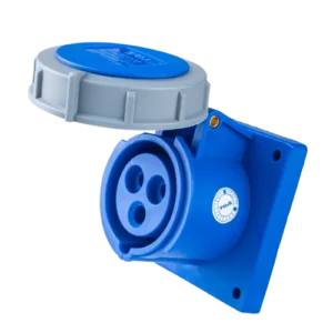 Ổ cắm cố định 3 cực 16A MPE MPN-3132 – IP67 Bắt trên bảng điện