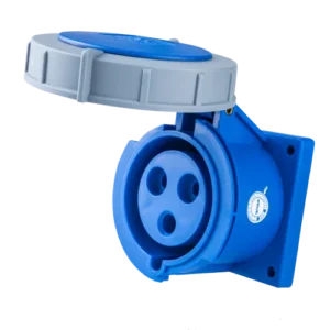 Ổ cắm cố định 3 cực 32A MPE MPN-3232 – IP67 Bắt trên bảng điện