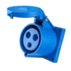 Ổ cắm cố định 3 cực 32A MPE MPN-323 – IP44 Bắt trên bảng điện 1