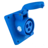 Ổ cắm cố định 3 cực 16A MPE MPN-413 – IP44 bắt trên bảng điện xéo 1